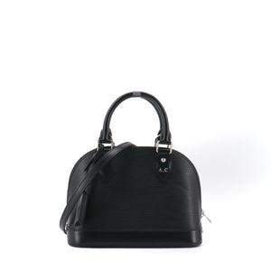 LOUIS VUITTON - Sac à bandoulière Alma BB Louis Vuitton en cuir épi noir