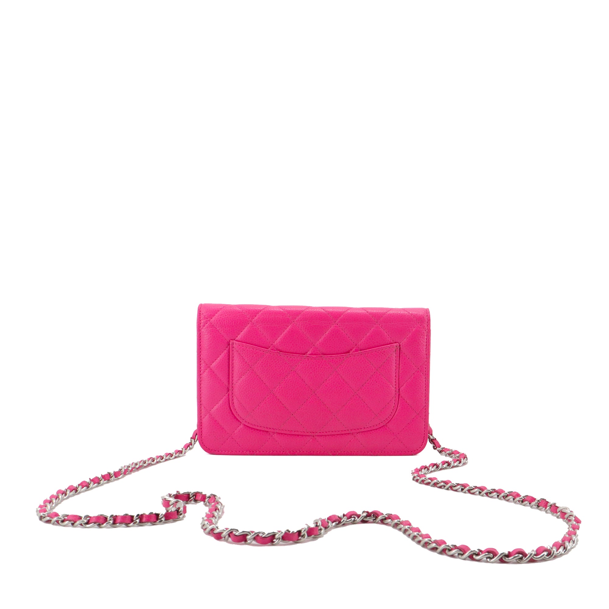 CHANEL - Sac à bandoulière Wallet On Chain édition limitée Chanel en cuir caviar rose