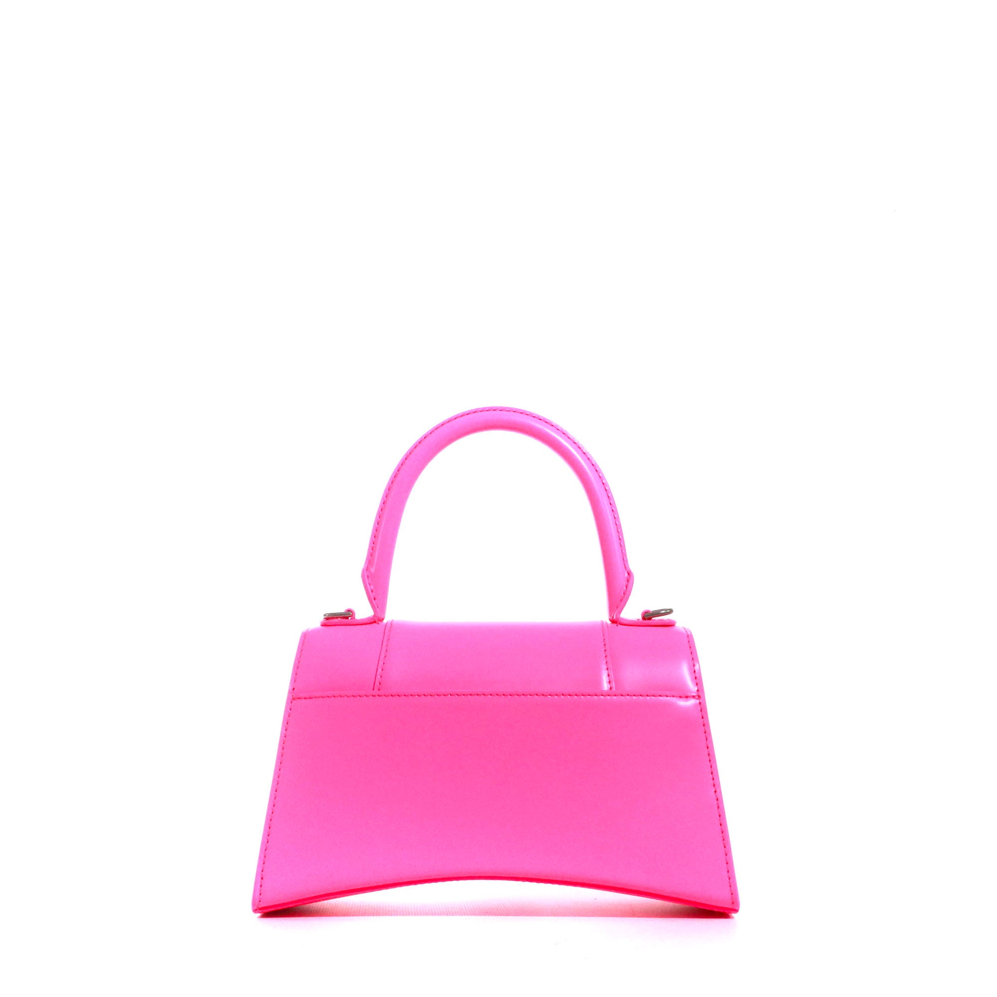 BALENCIAGA - Hourglass Balenciaga Small Size shoulder bag in pink smooth leather