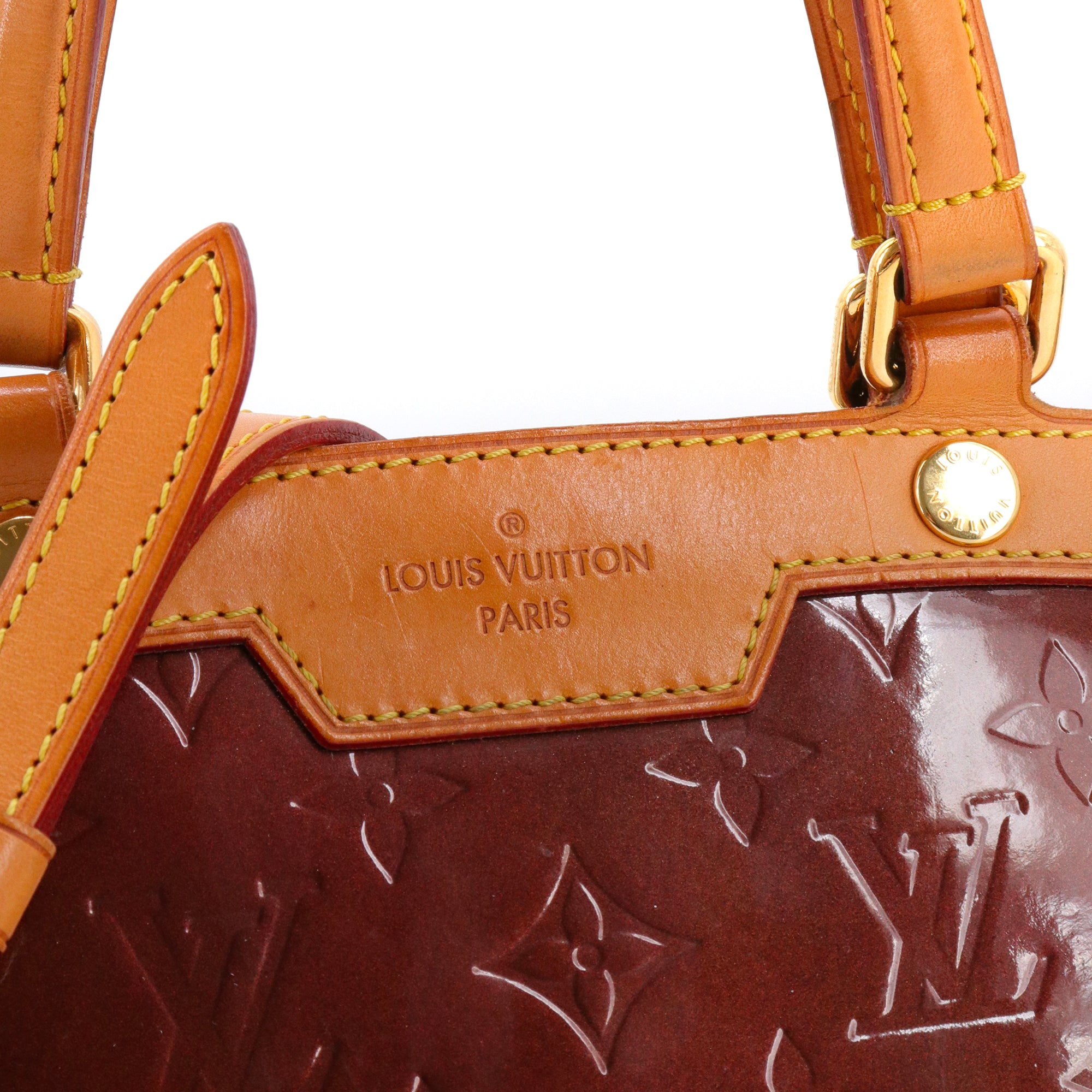 LOUIS VUITTON - Louis Vuitton Brea handbag in vintage burgundy patent leather