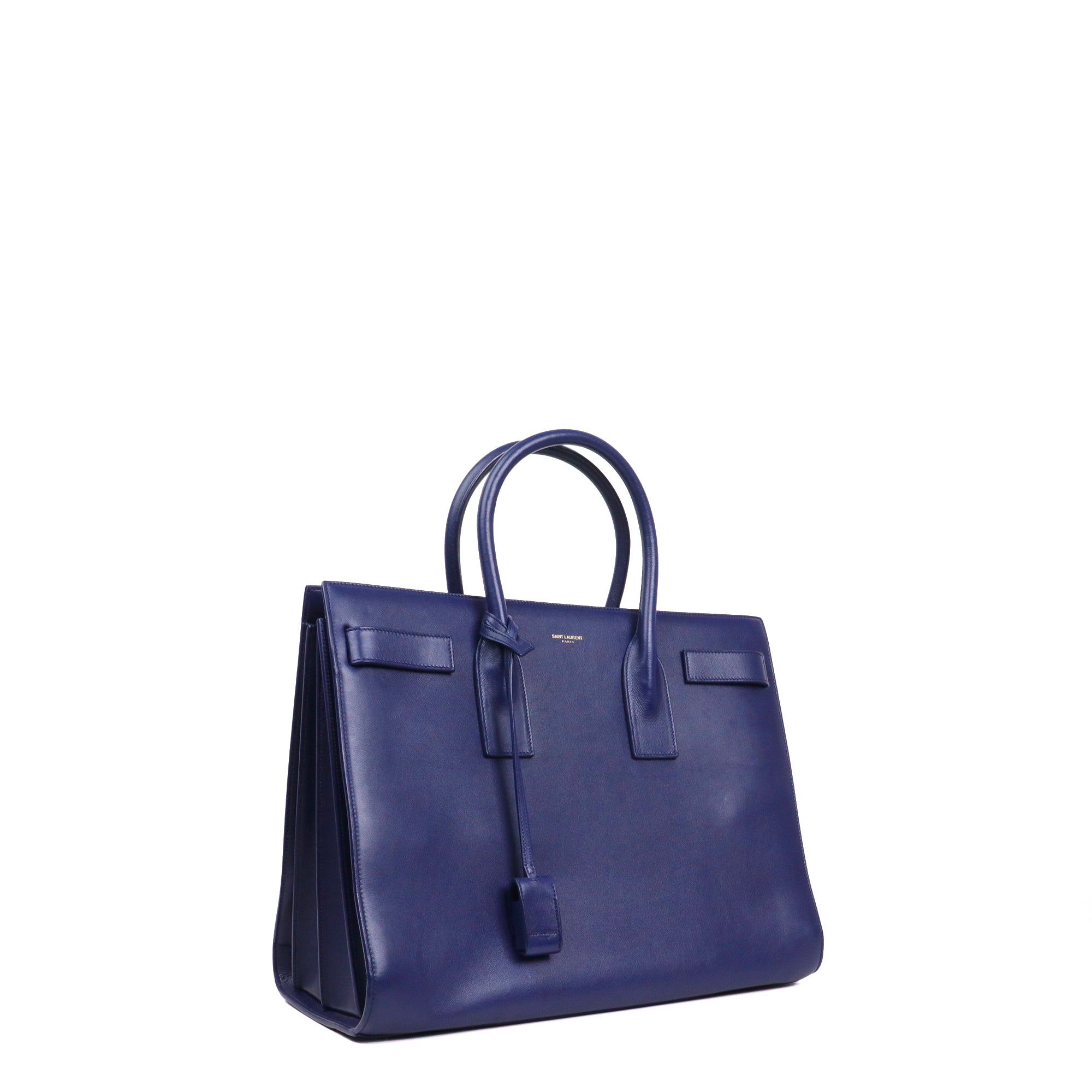 SAINT LAURENT - Nano day bag in gray grained leather