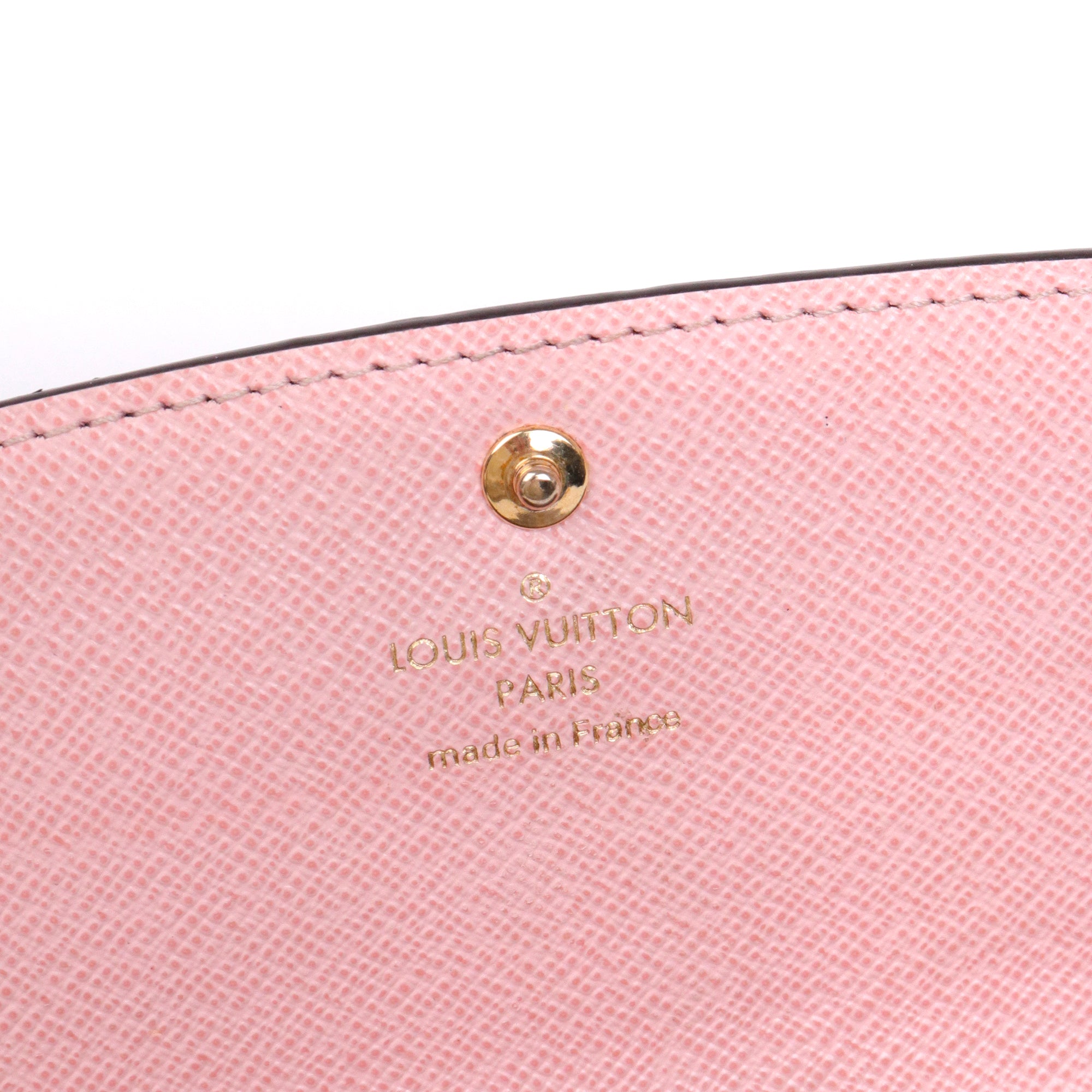LOUIS VUITTON - Portefeuille Émilie Louis Vuitton en toile monogrammée