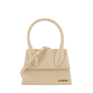 JACQUEMUS - Jacquemus Grand Chiquito shoulder bag in beige leather