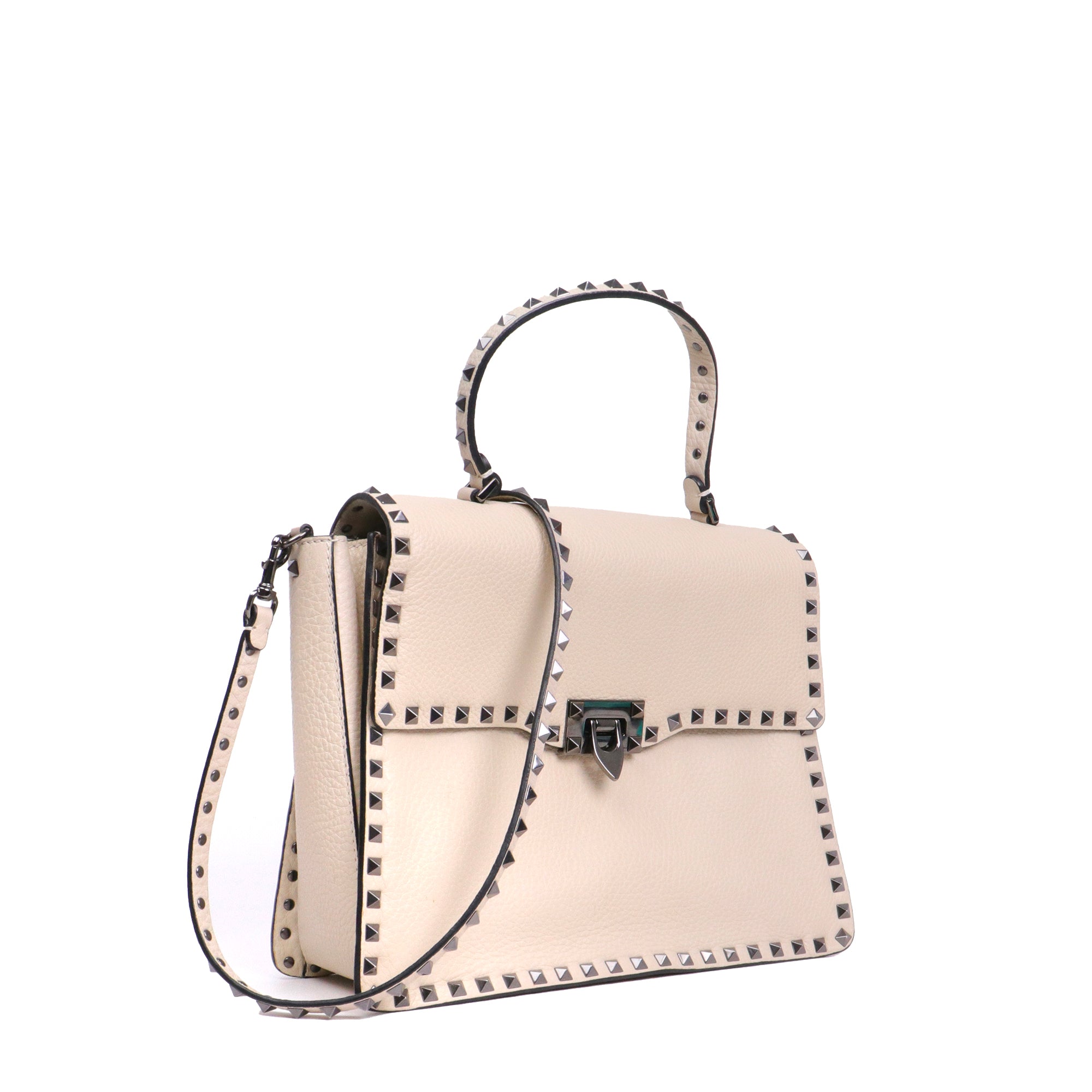 VALENTINO - Rockstud leather tote bag