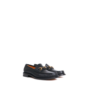 GUCCI - Gucci Mors loafers in black smooth leather (T42)
