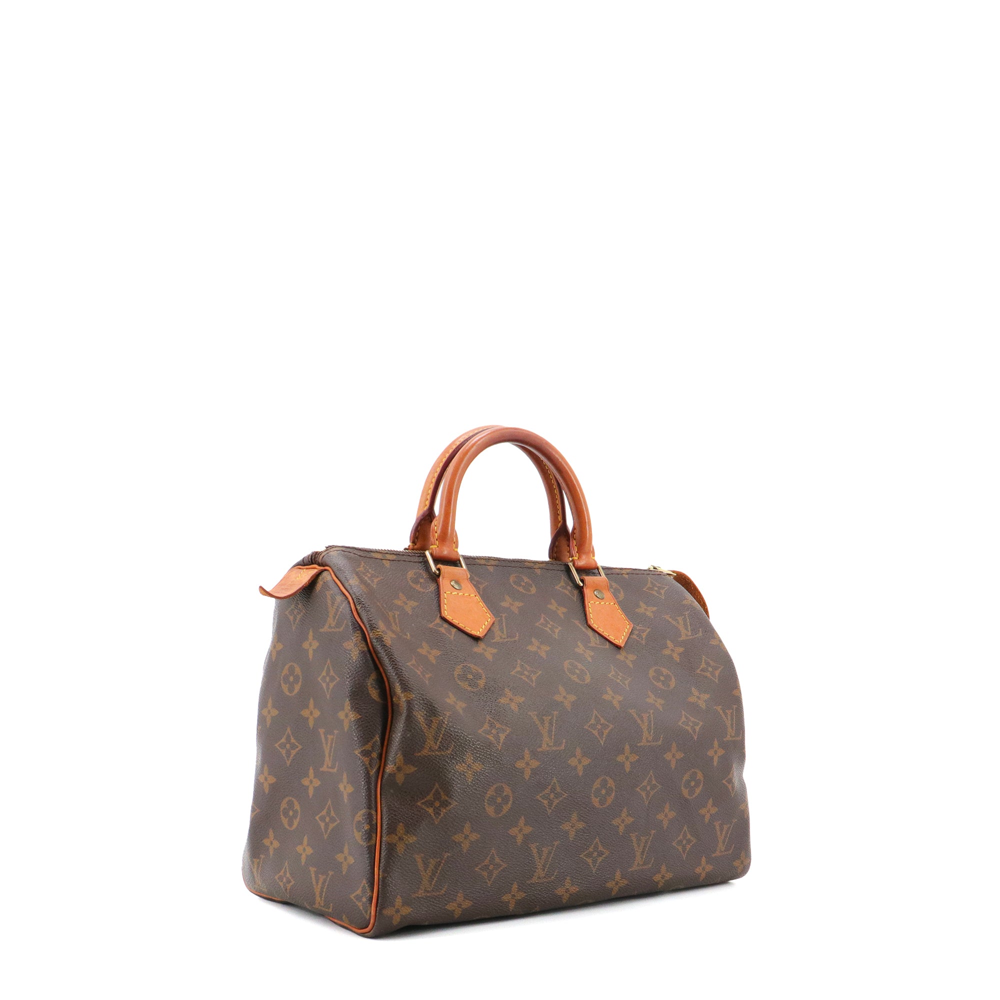 LOUIS VUITTON - Sac à main Speedy 30 Louis Vuitton en toile monogrammée vintage