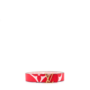 LOUIS VUITTON - Louis Vuitton Reversible LV Initials Belt in Coated Canvas Limited Edition (T85)