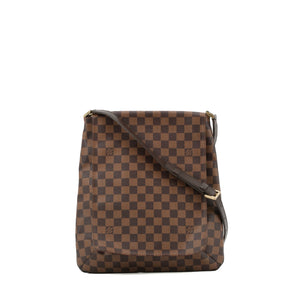 LOUIS VUITTON - Louis Vuitton Musette Salsa shoulder bag in ebony checkerboard coated canvas