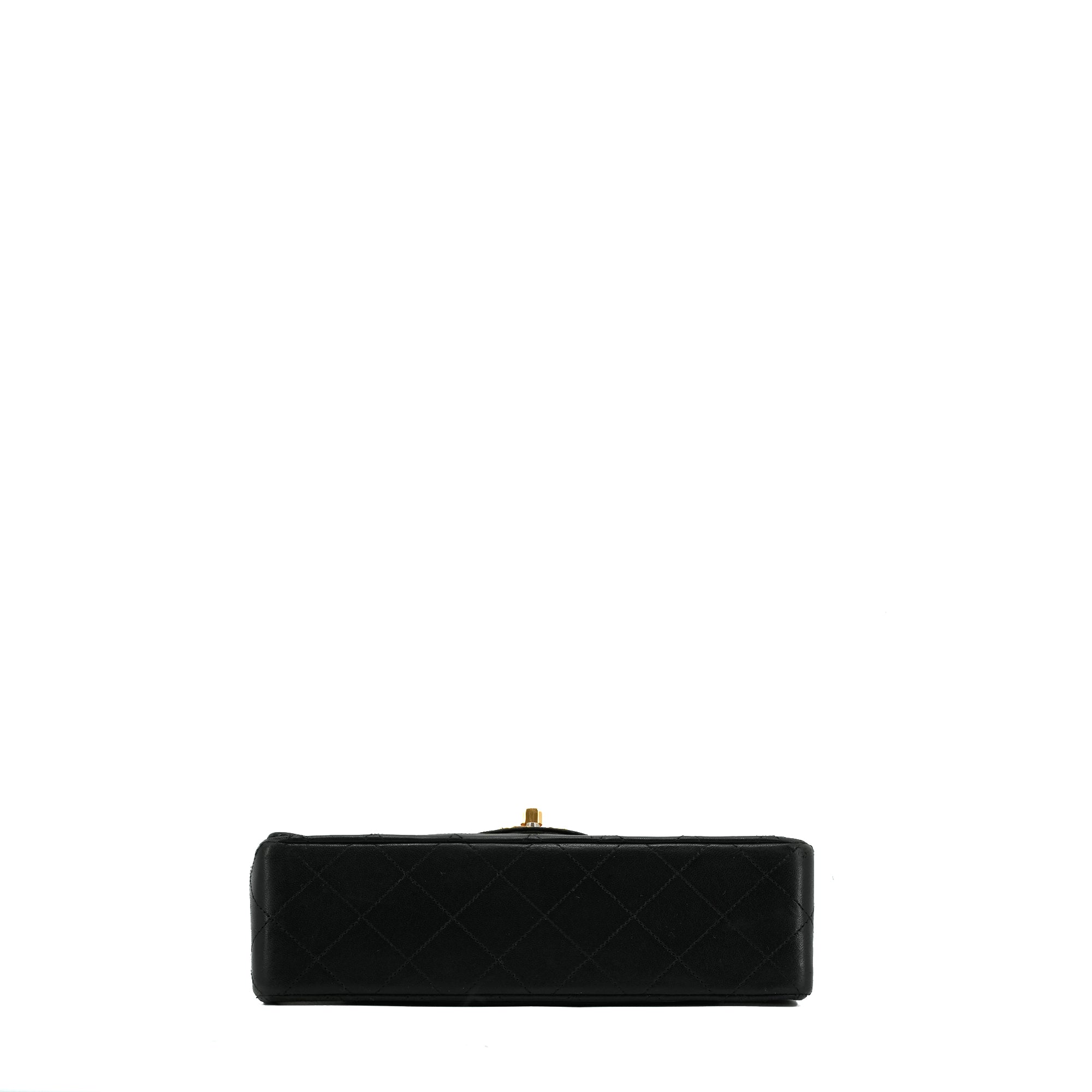 CHANEL - Sac à main Classique/Timeless small Chanel en cuir matelassé noir vintage