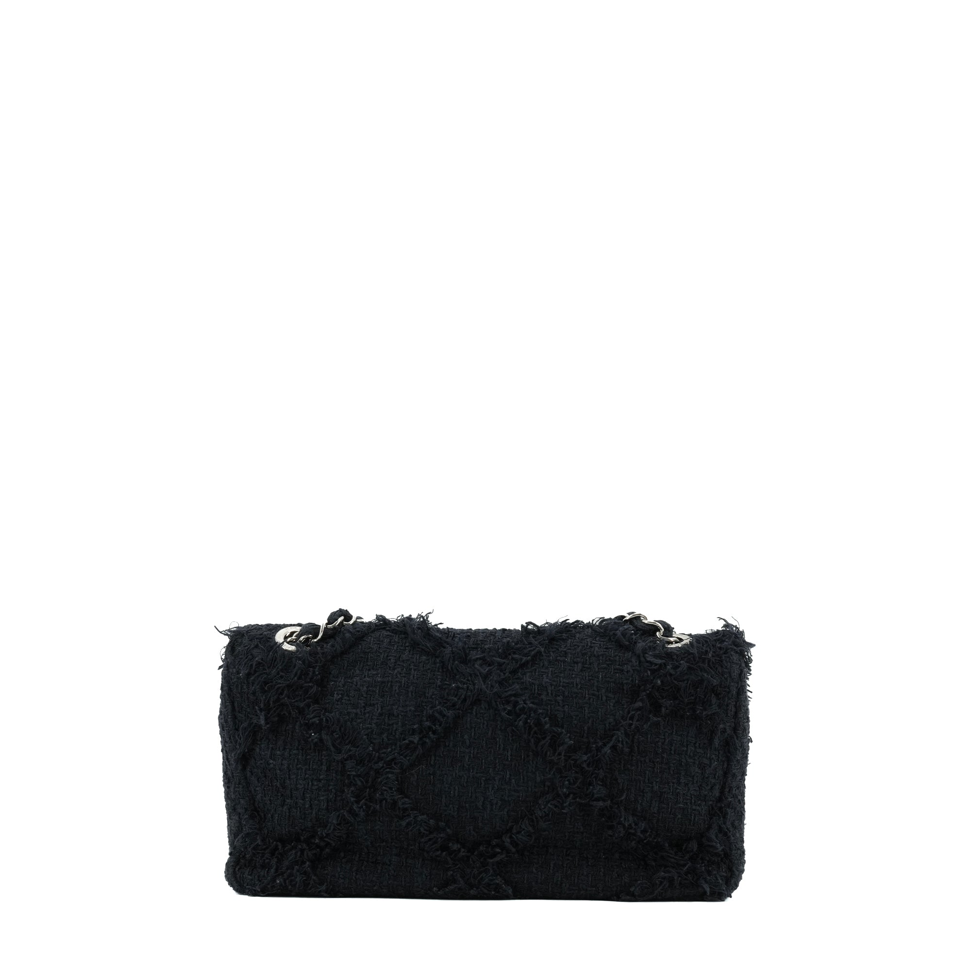 CHANEL - Sac à épaule Natura Chanel en tweed bleu marine vintage