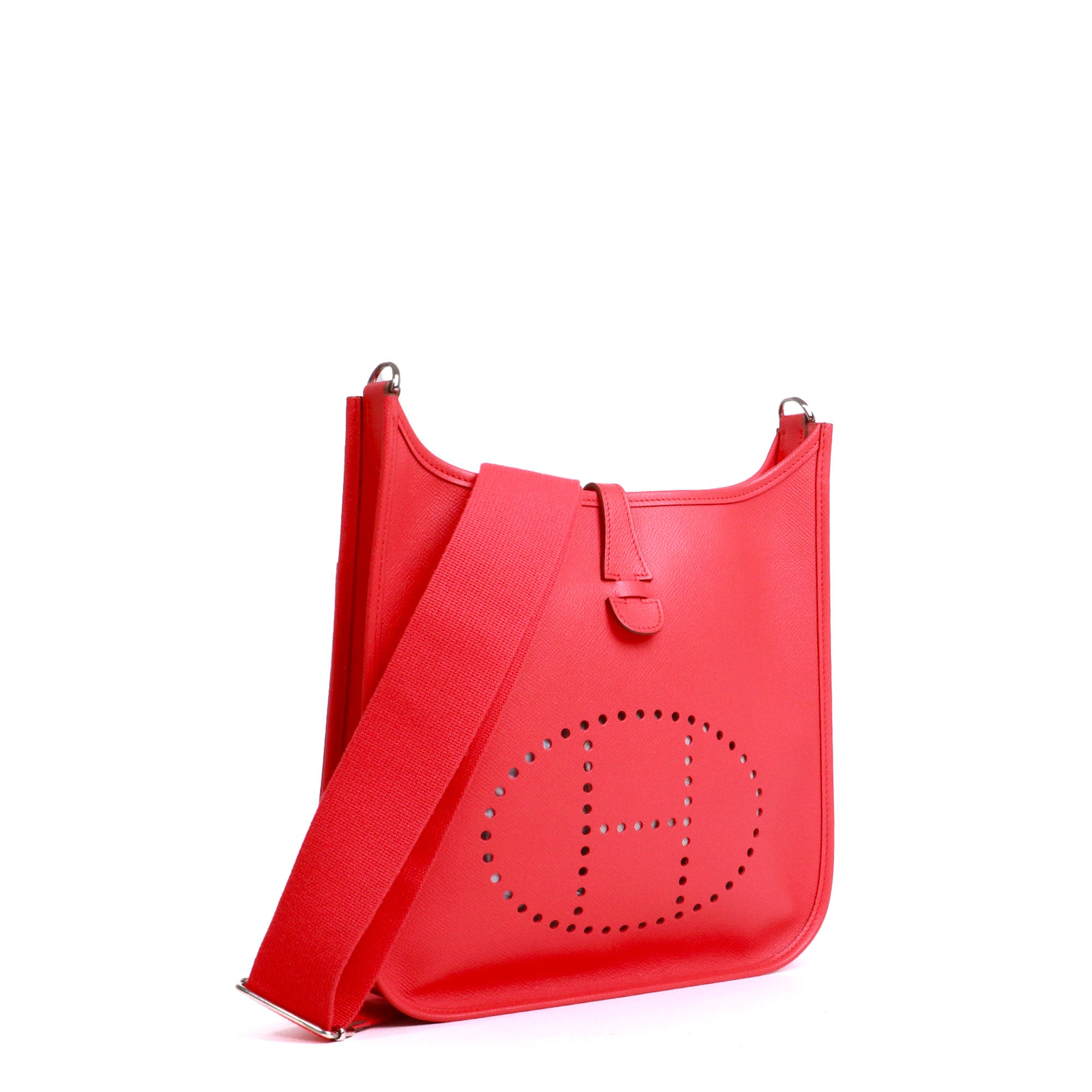 HERMÈS - Sac à bandoulière Evelyne 29 III Hermès en cuir Epsom Rose Jaipur