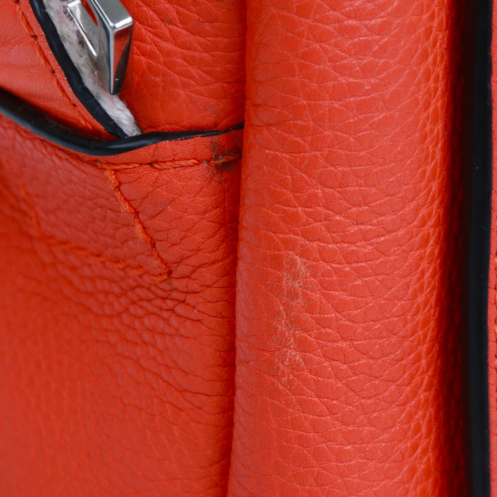 LOEWE - Sac à bandoulière Military Messenger XS Loewe en cuir grainé orange