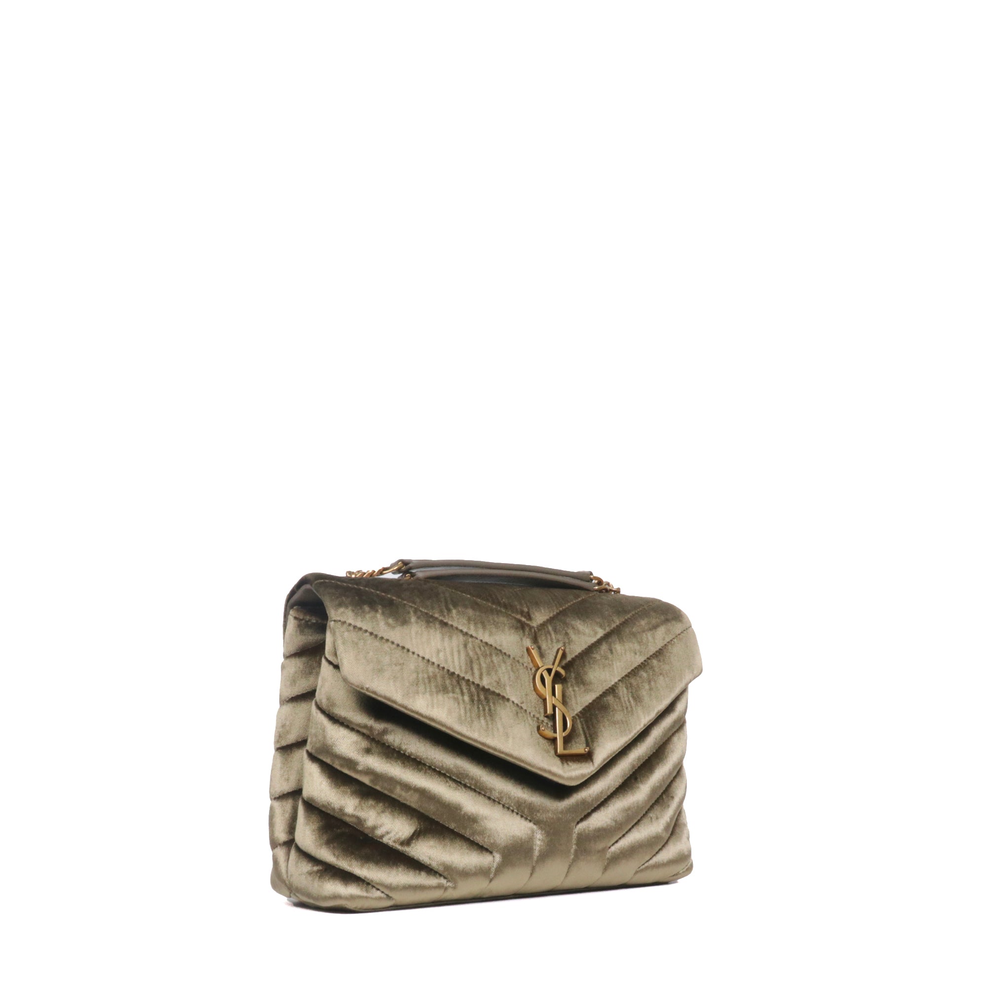 SAINT LAURENT - Saint Laurent Loulou small shoulder bag in black quilted leather