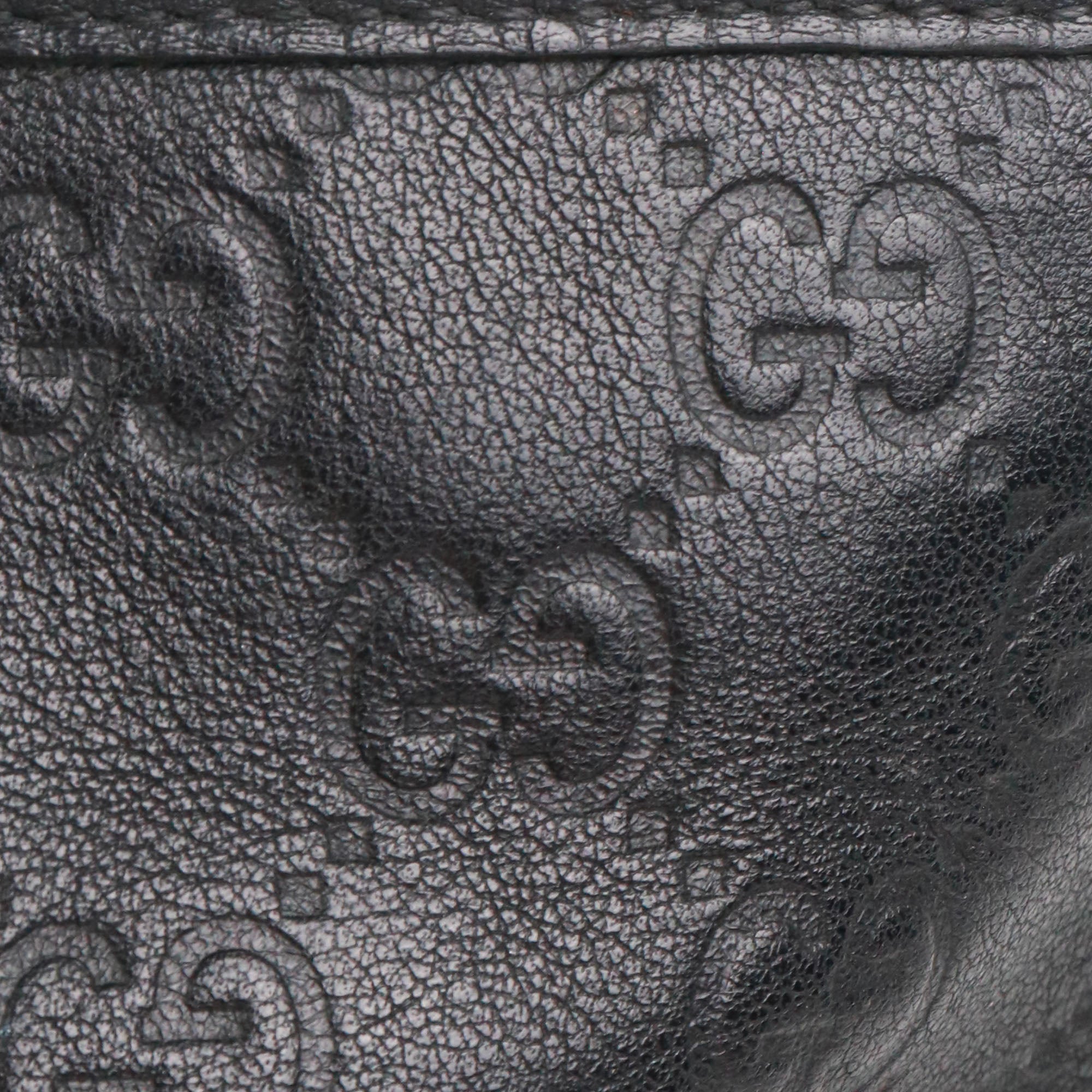 GUCCI - Sac cabas GG Gucci en cuir embossé noir