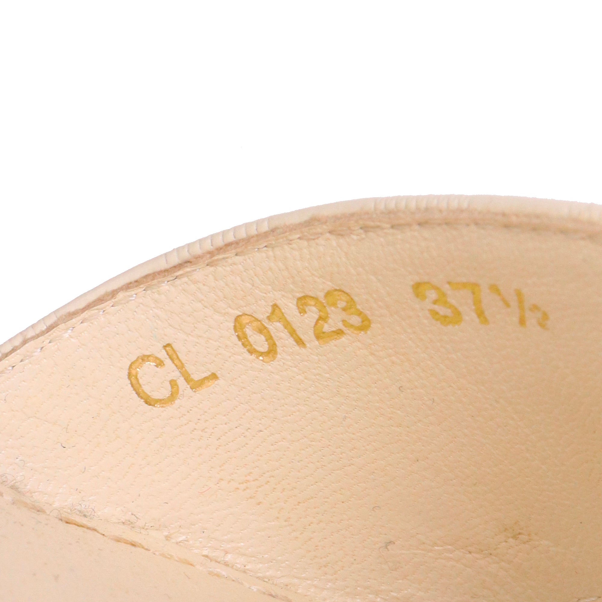 LOUIS VUITTON - Sandales compensées Louis Vuitton en cuir blanc crème (T37.5)