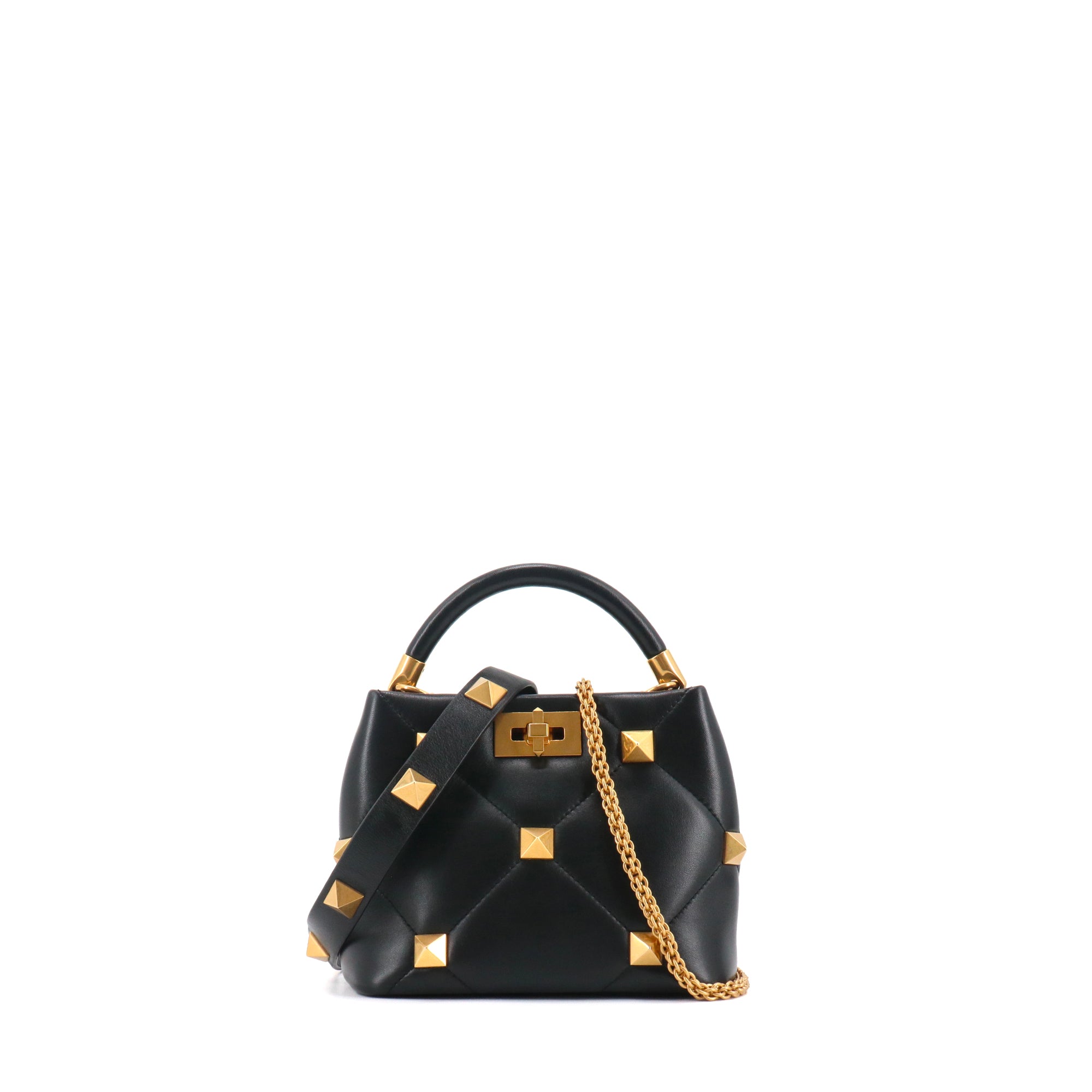 VALENTINO - Rockstud leather tote bag