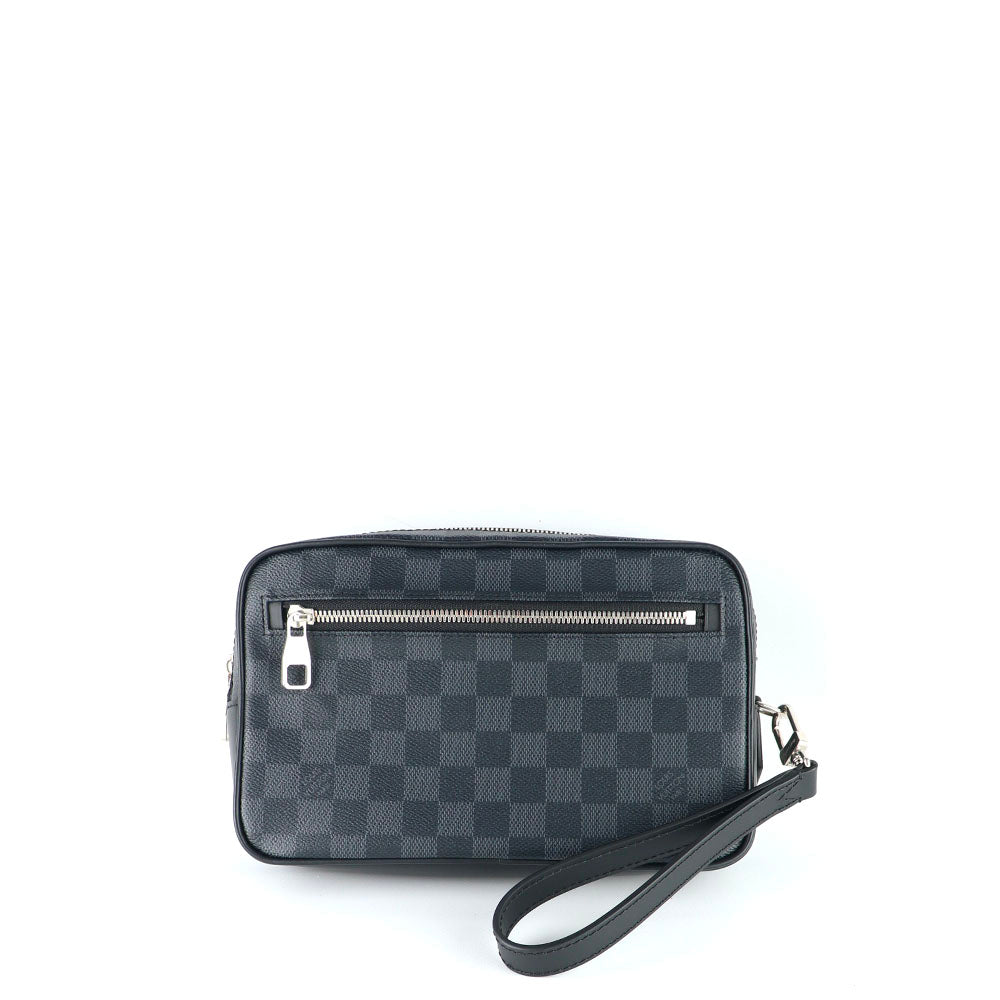 LOUIS VUITTON - Pochette Kasai en toile damier graphite