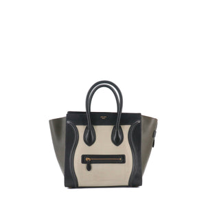 CELINE - Sac à main Luggage Celine en cuir tricolore