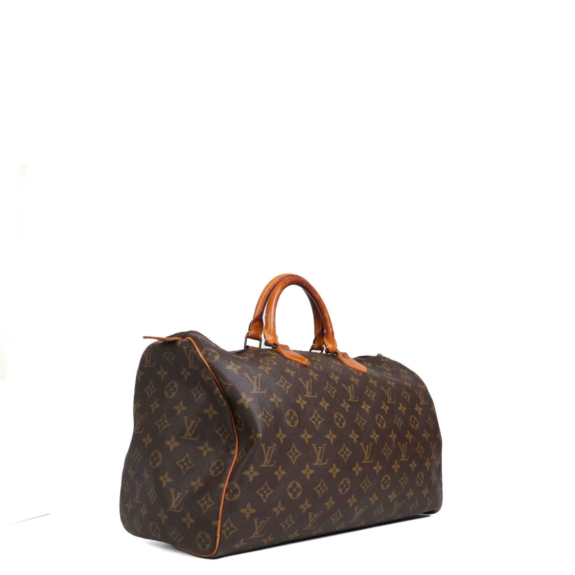 LOUIS VUITTON - Sac à main Speedy 40 Louis Vuitton en toile monogrammée vintage