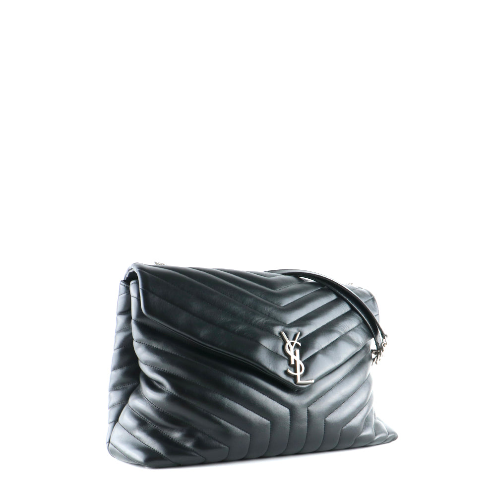SAINT LAURENT - Sac à épaule Loulou large en cuir matelassé