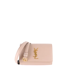SAINT LAURENT - Sac ceinture Kate en cuir lisse nude