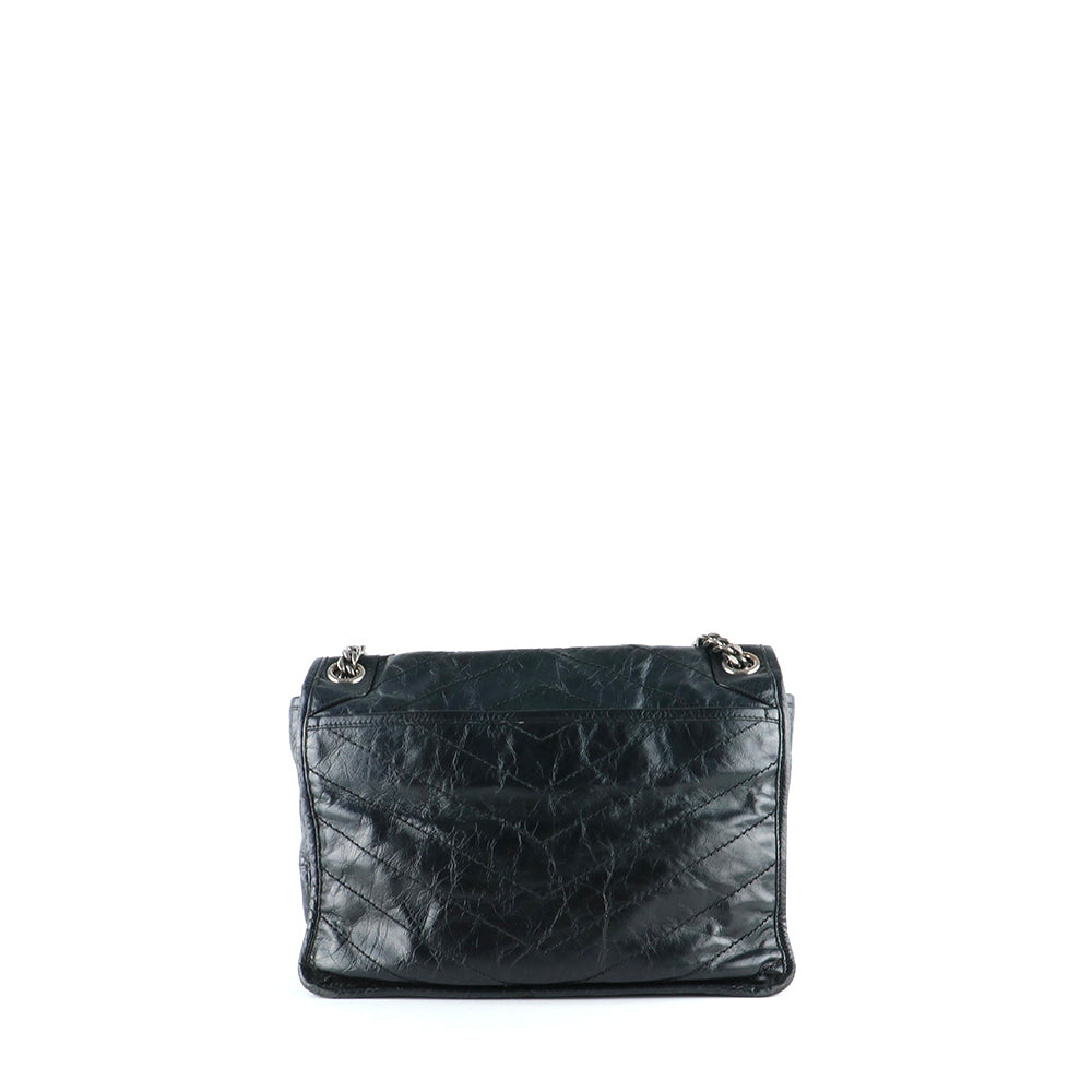 SAINT LAURENT - Niki Medium shoulder bag in black leather