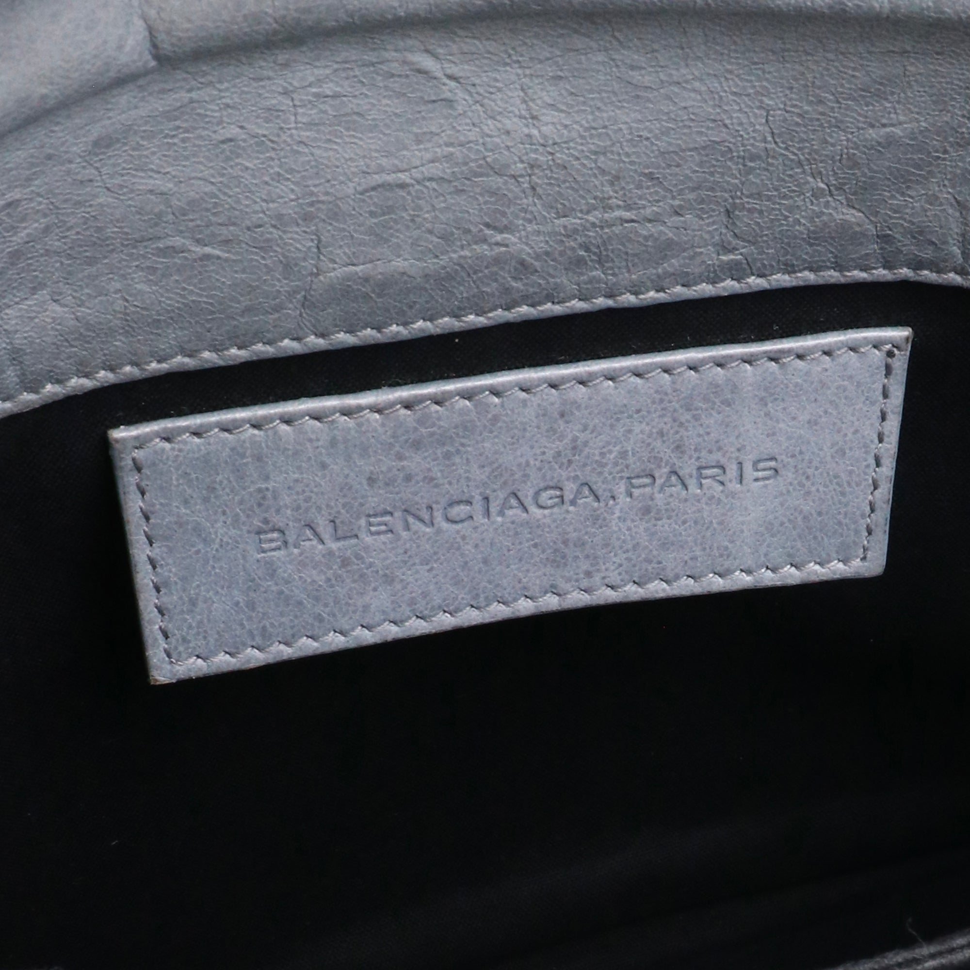 BALENCIAGA - Classic leather clutch