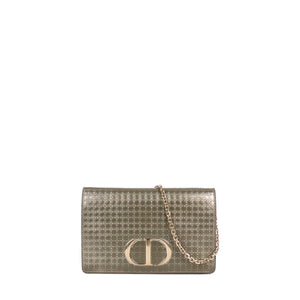 DIOR - Sac à bandoulière 30 Montaigne Dior en cuir champagne