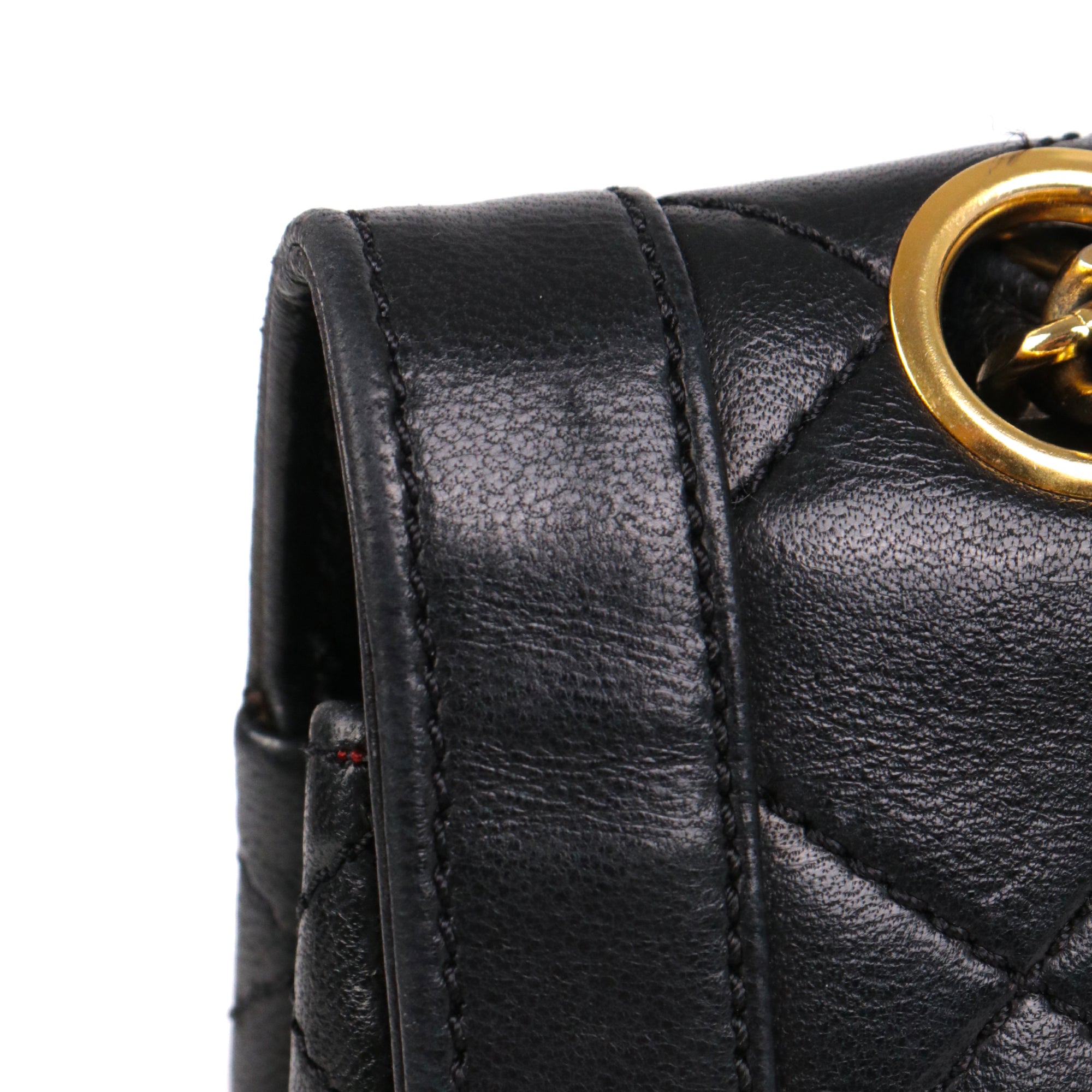 GUCCI - GG Marmont Small Size shoulder bag in black leather