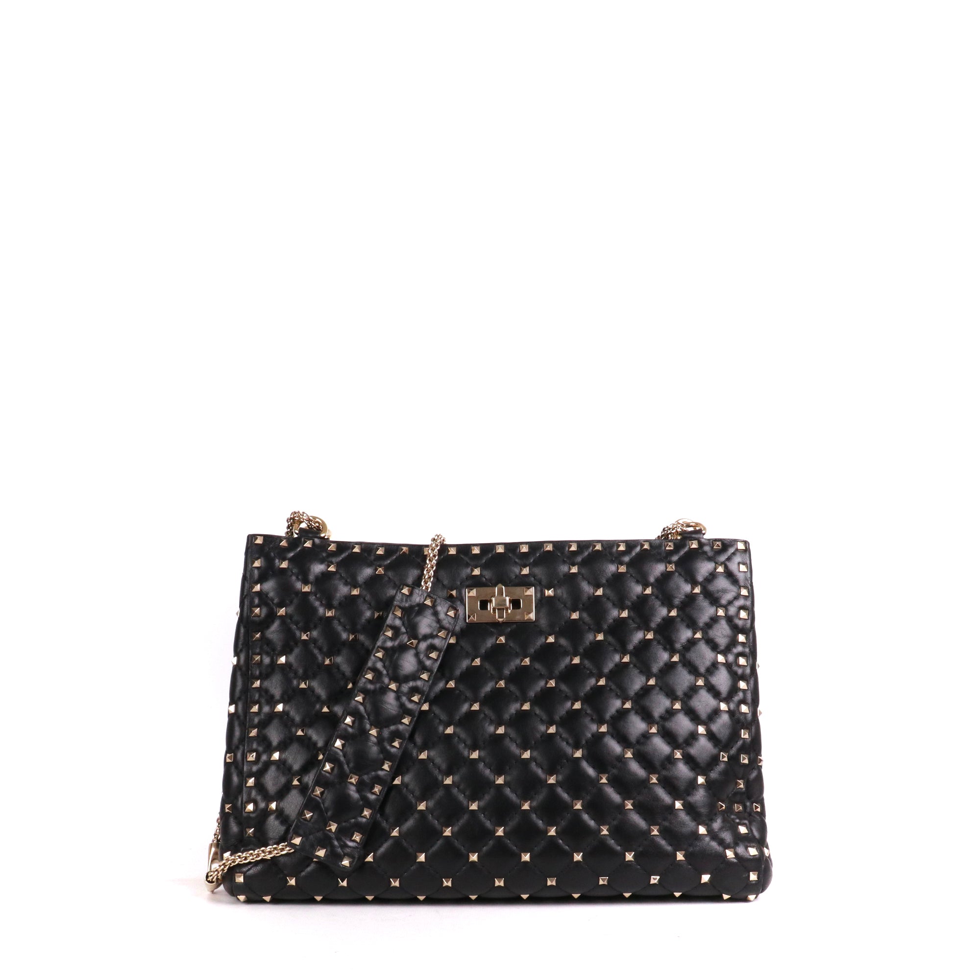VALENTINO - Rockstud leather tote bag