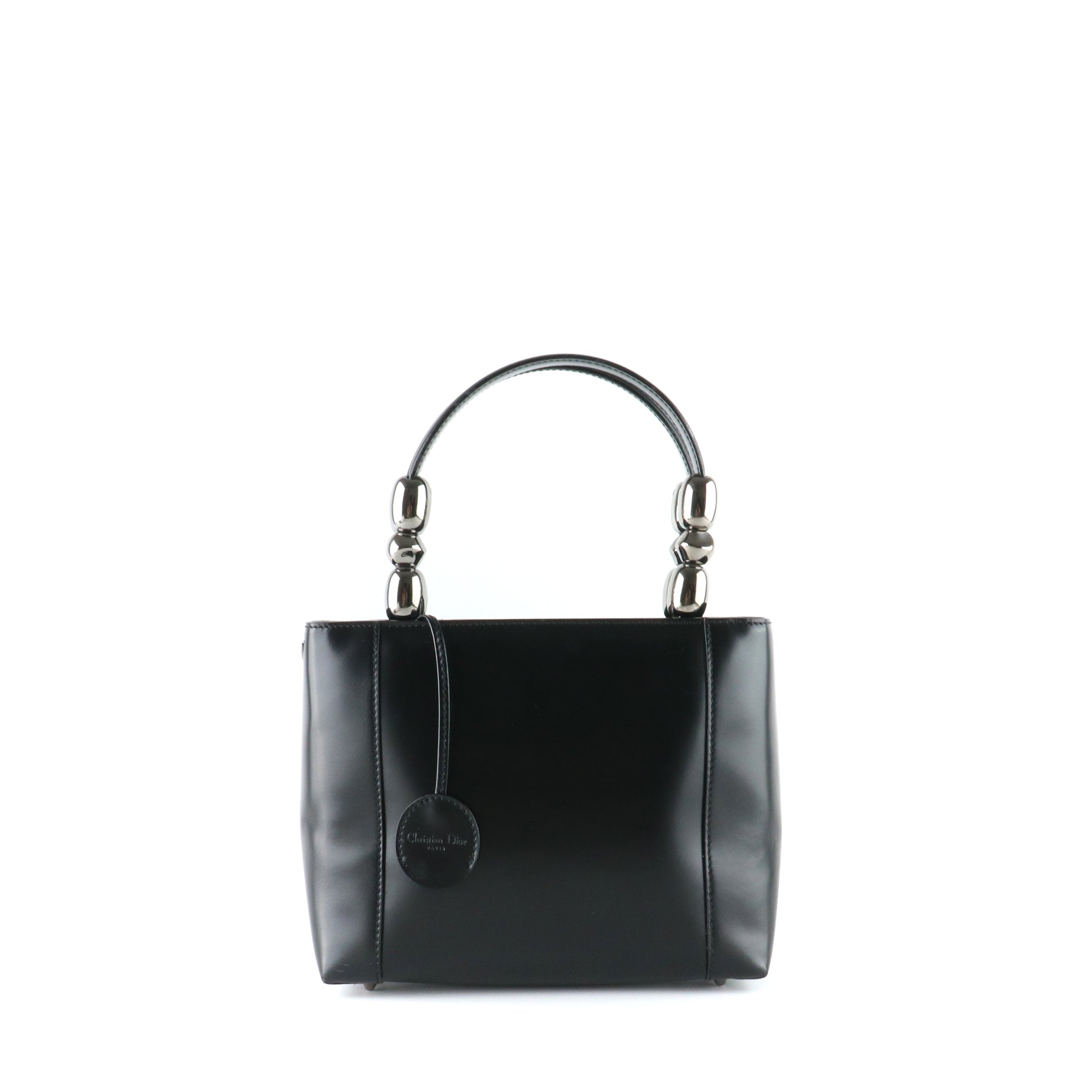 DIOR - Sac à main Lady Perla en cuir box noir