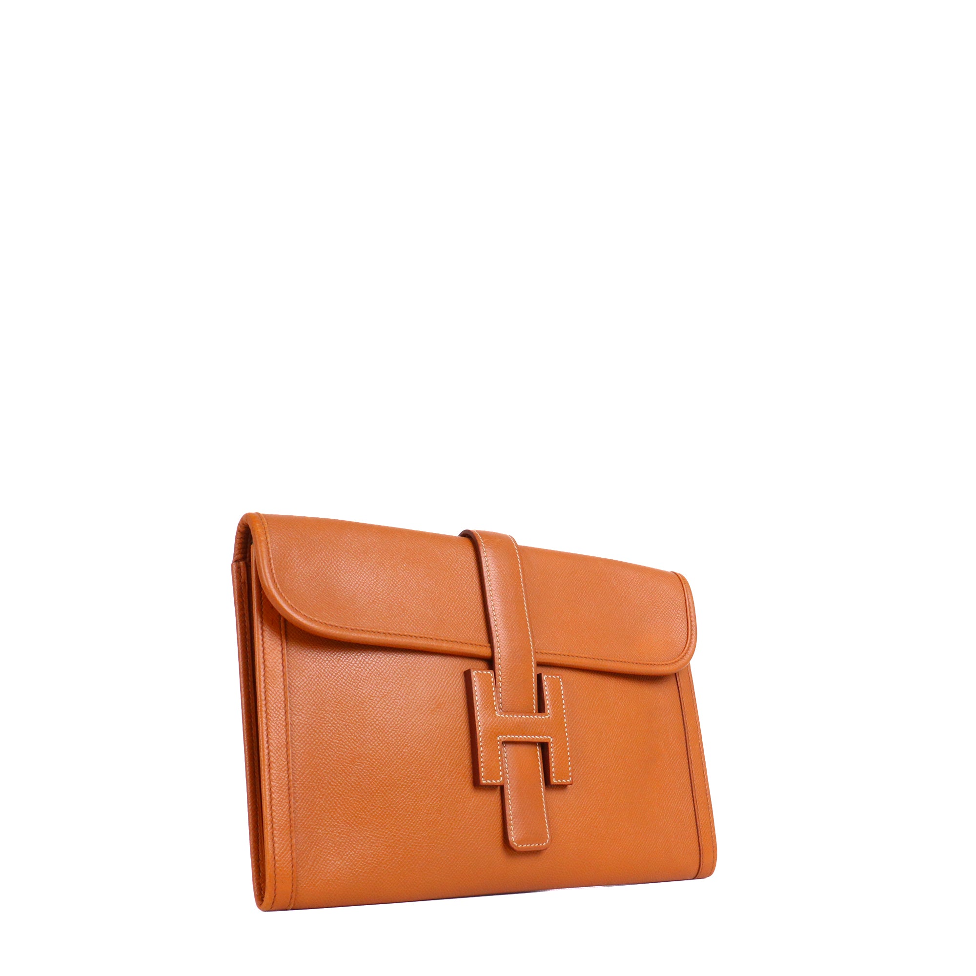 HERMÈS - Hermès Maxibox Clutch in smooth leather Rose Lipstick