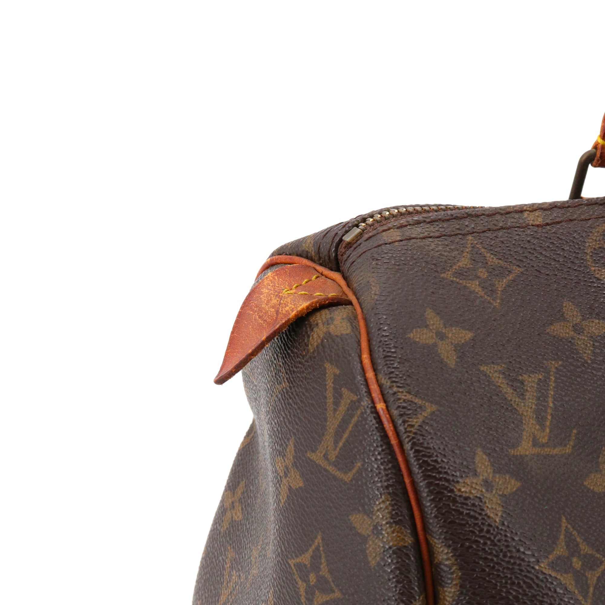 LOUIS VUITTON - Sac à main Speedy 30 Louis Vuitton en toile monogrammée vintage