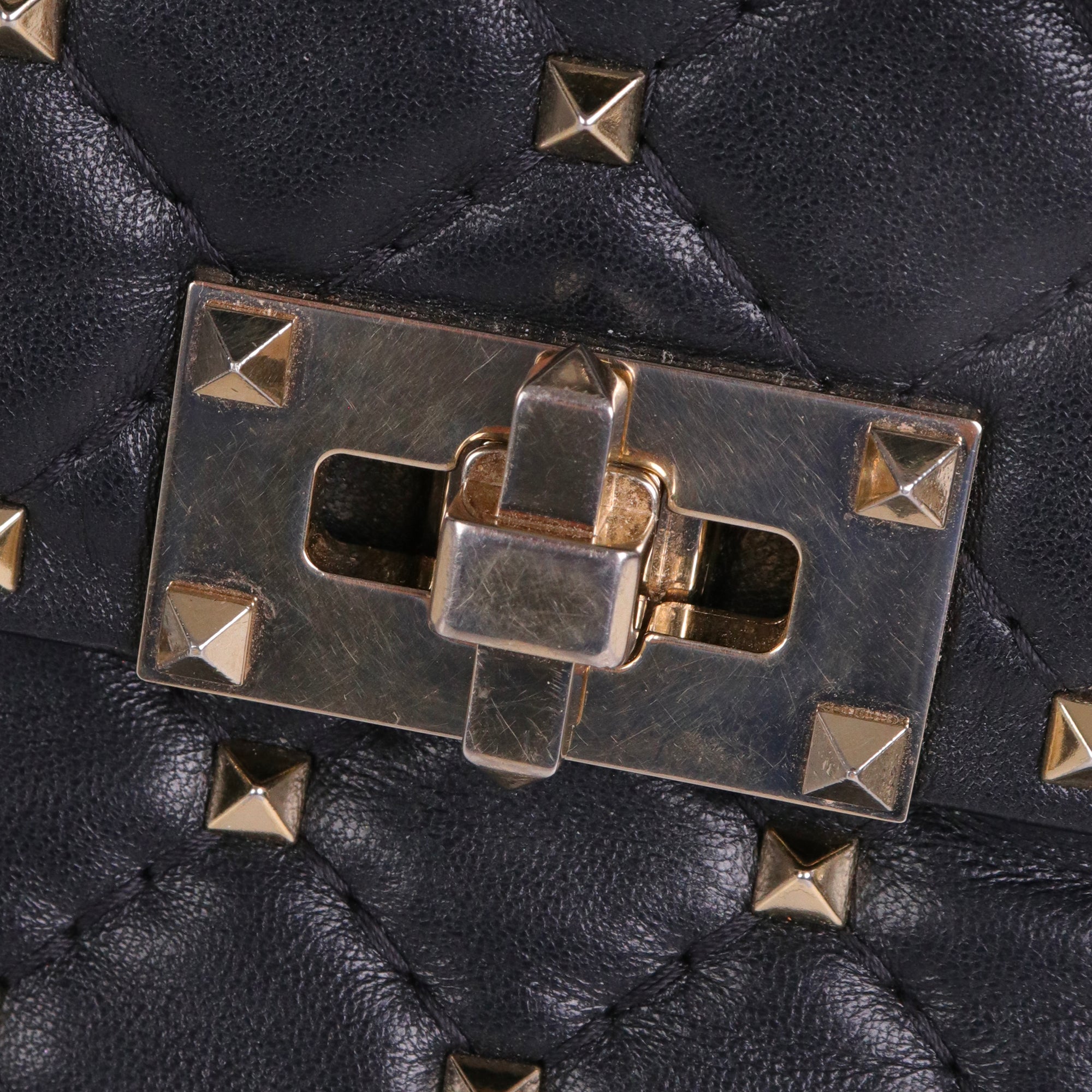 VALENTINO - Rockstud leather tote bag