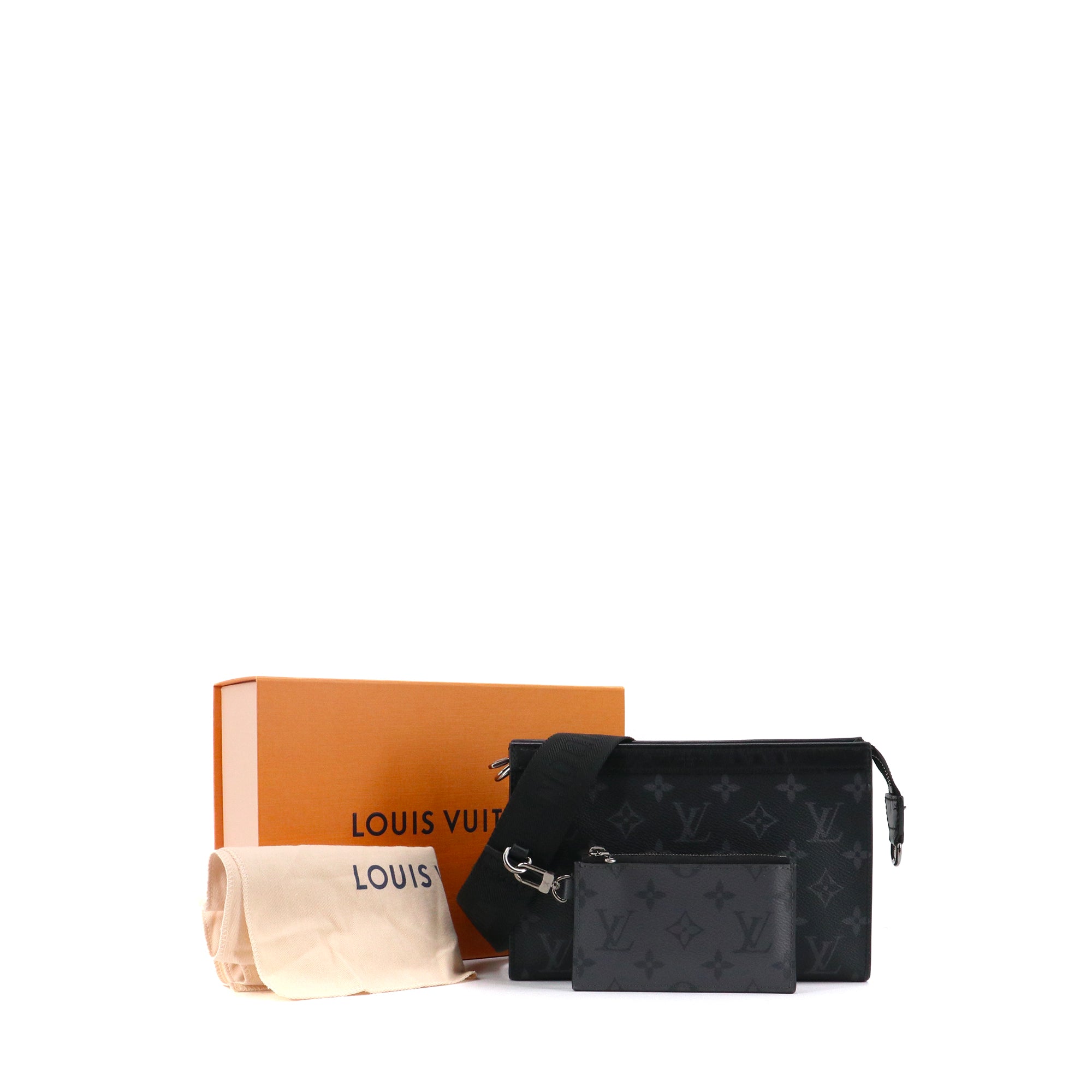 LOUIS VUITTON - Louis Vuitton Gaston Wearable shoulder bag in Eclipse monogram canvas