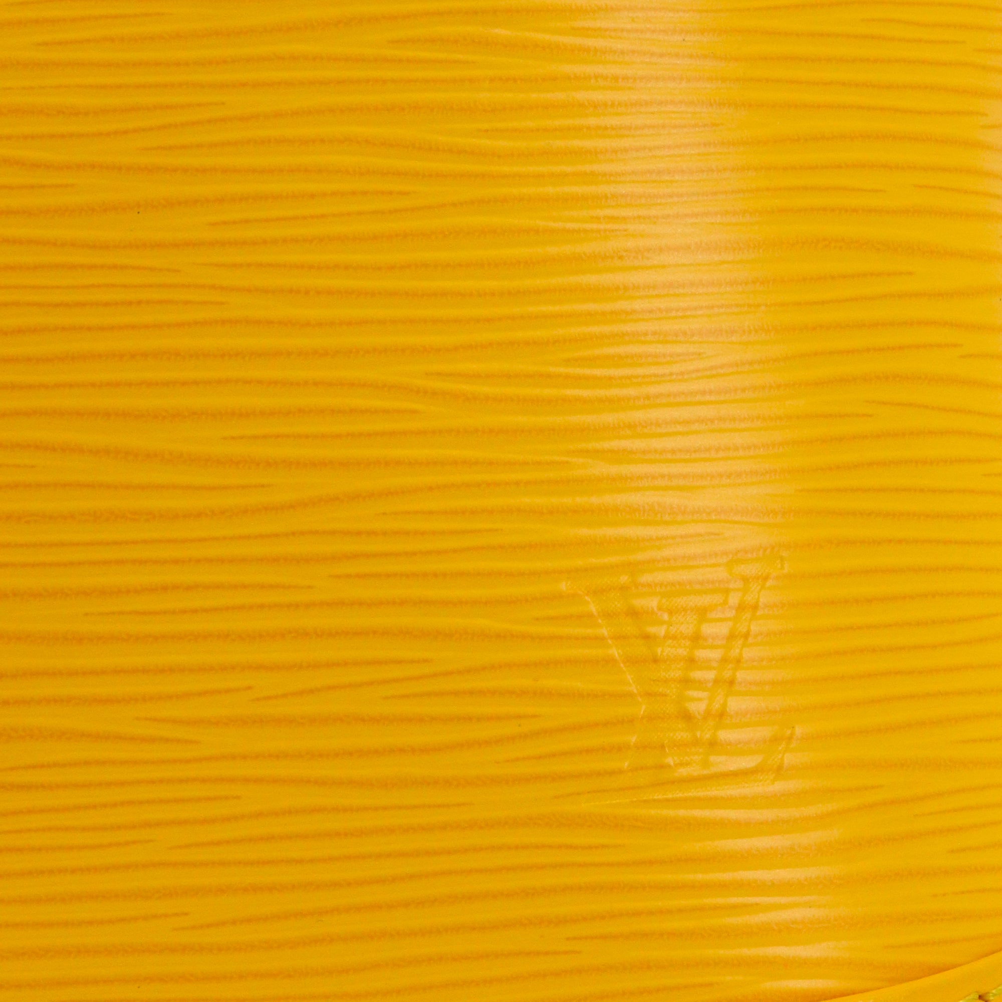 LOUIS VUITTON - Sac à bandoulière Alma BB Louis Vuitton en cuir épi jaune
