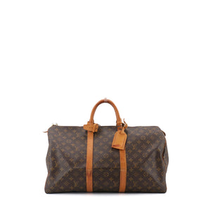 LOUIS VUITTON - Sac de voyage Keepall 50 Louis Vuitton en toile monogrammée