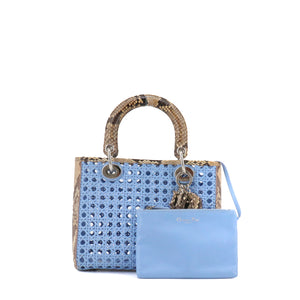 DIOR - Limited edition Lady Dior handbag in exotic python leather