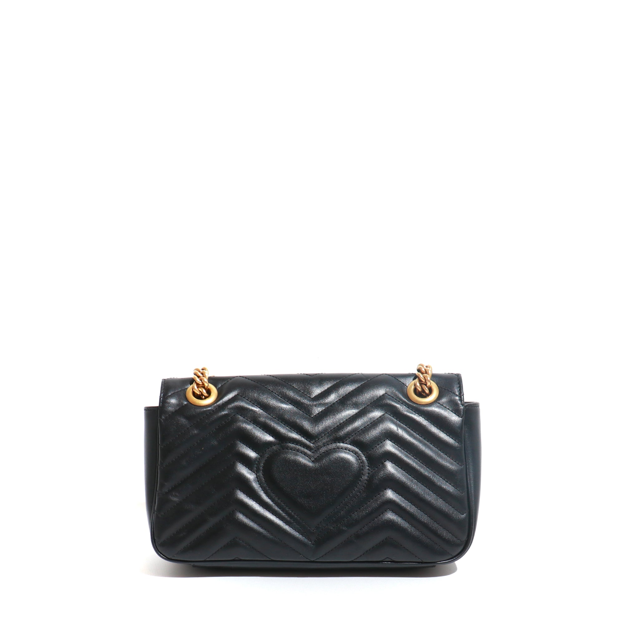 GUCCI - Sac à épaule GG Marmont Petite Taille en cuir noir