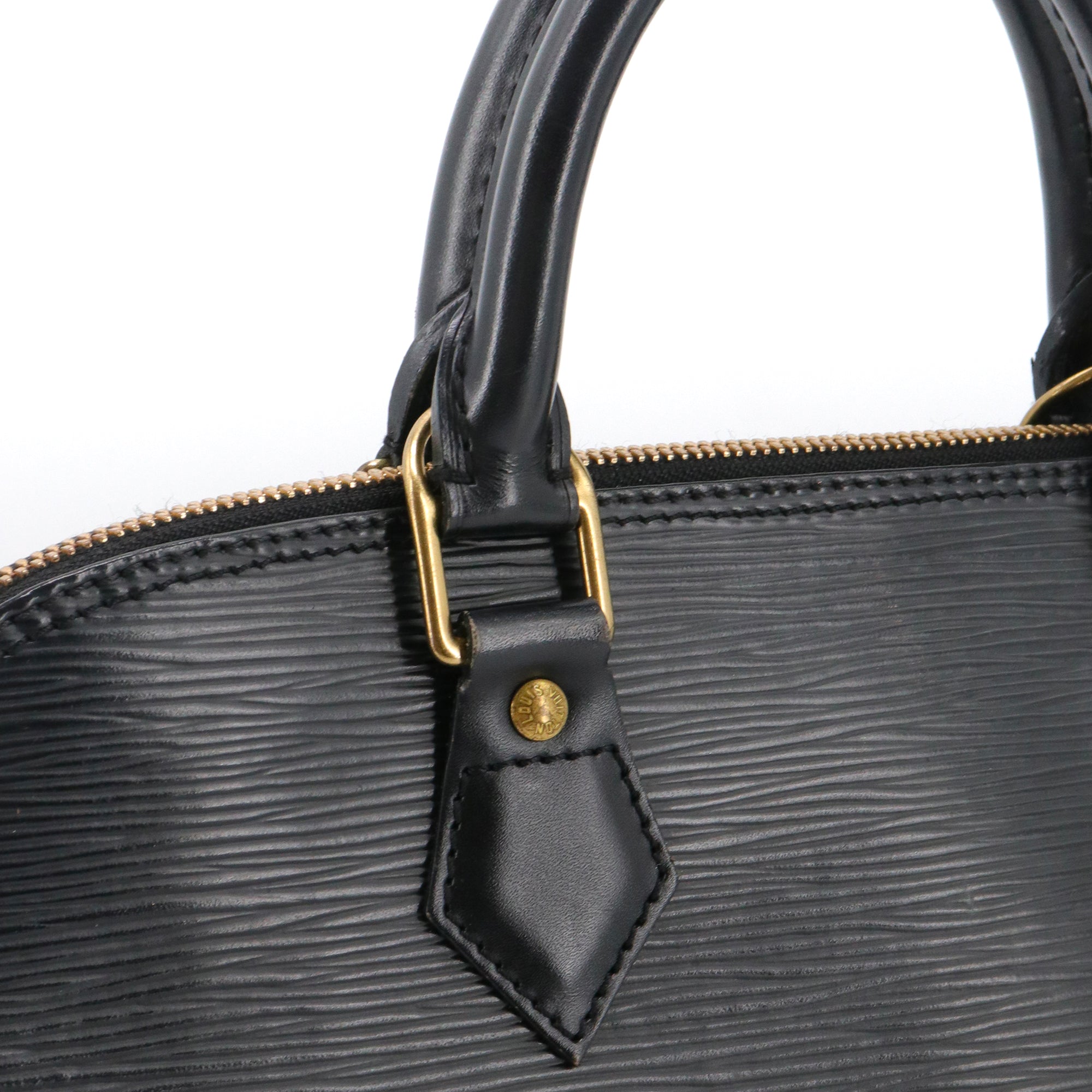 LOUIS VUITTON - Sac à main Alma PM Louis Vuitton en cuir épi noir