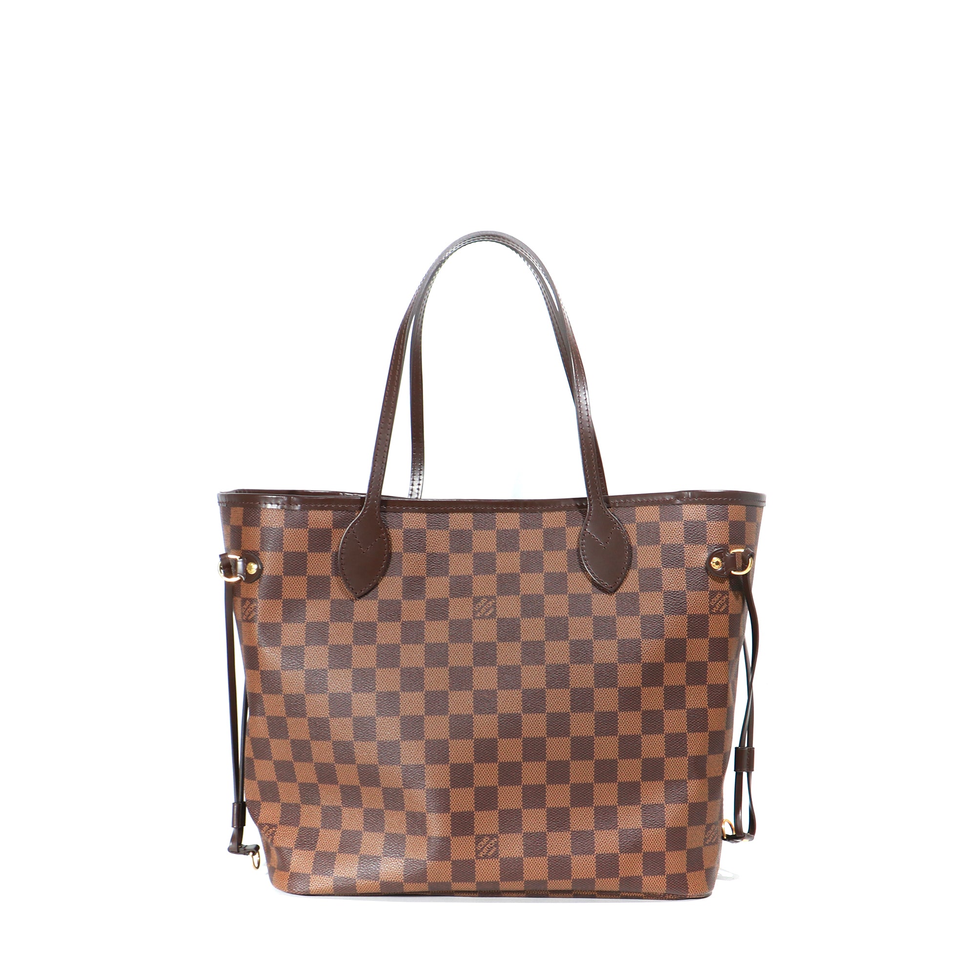 LOUIS VUITTON - Sac cabas Neverfull MM damier ébène et pochette