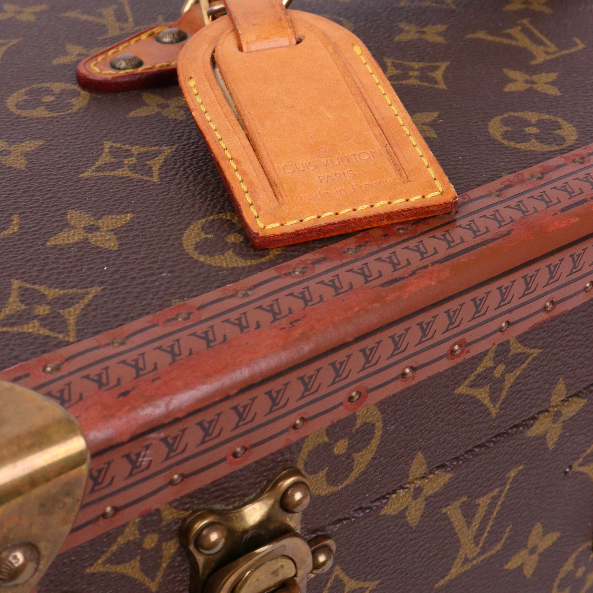 LOUIS VUITTON - Boîte à bouteilles 40 Louis Vuitton en toile monogrammée
