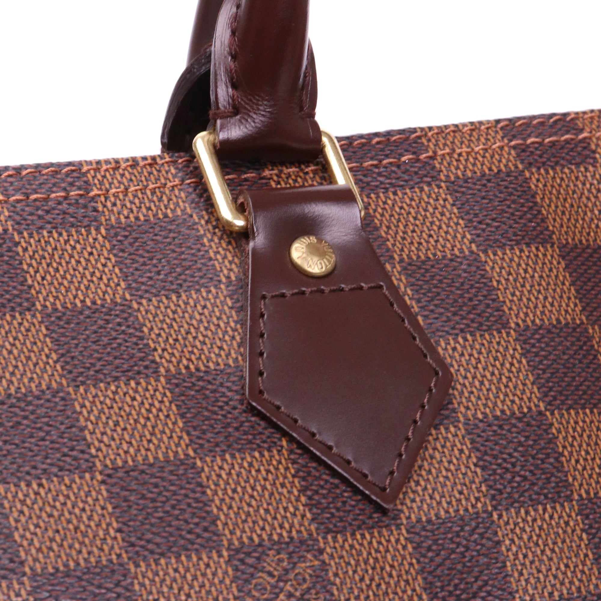 LOUIS VUITTON - Sac à main Speedy 30 Louis Vuitton en toile damier ébène