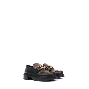 LOUIS VUITTON - Richelieu loafers in black patent leather (T36)