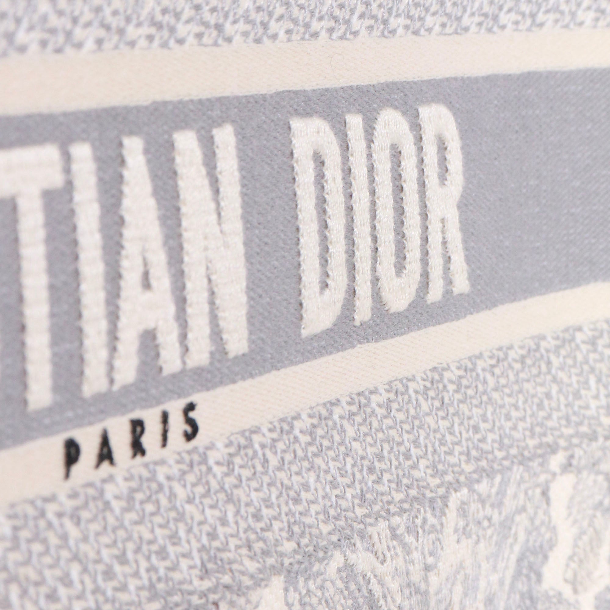 DIOR - Sac cabas Book Tote Medium Dior en toile de jouy grise