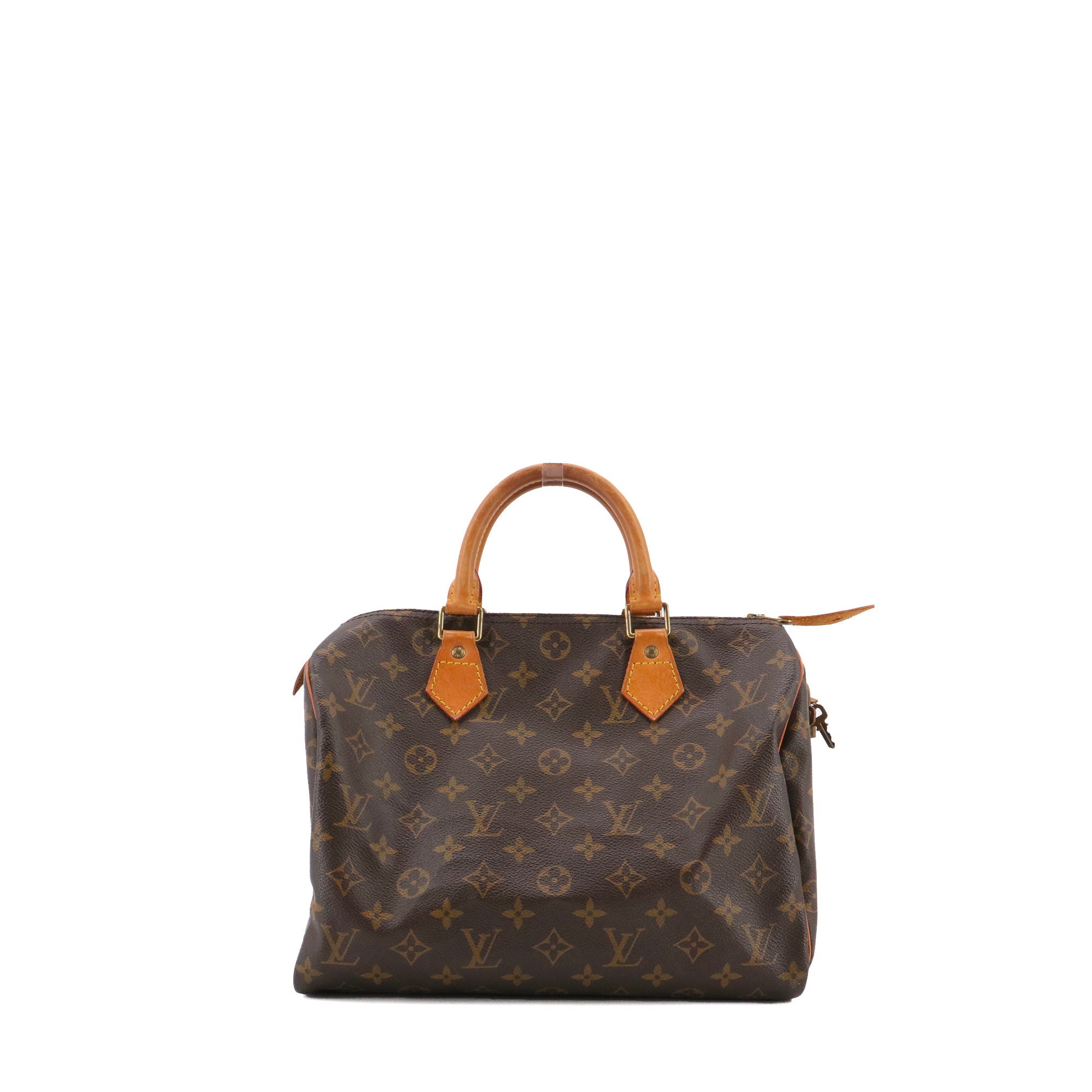 LOUIS VUITTON - Sac à main Speedy 30 Louis Vuitton en toile monogrammée