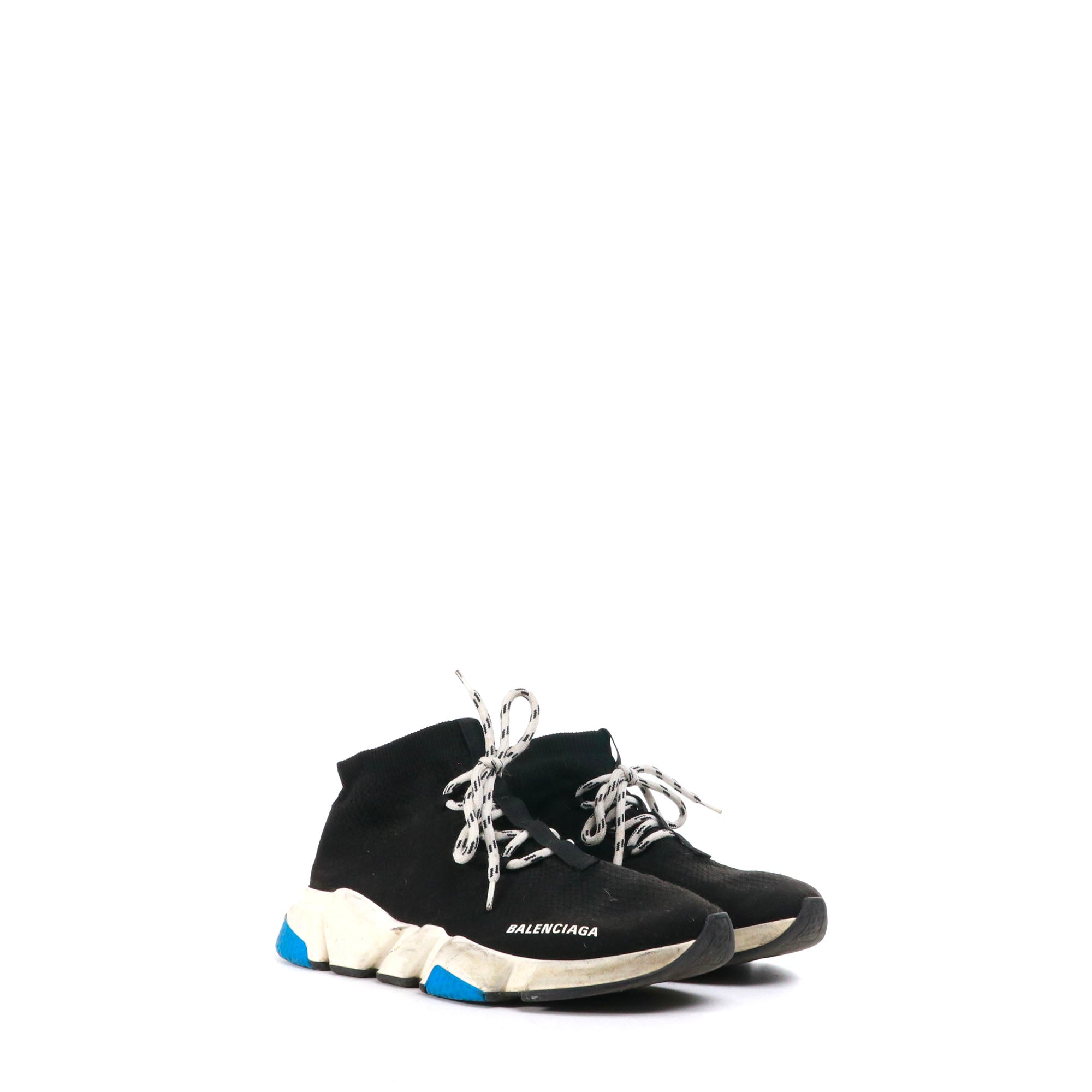 BALENCIAGA - Sneakers Speed à lacets en toile noire (T40)