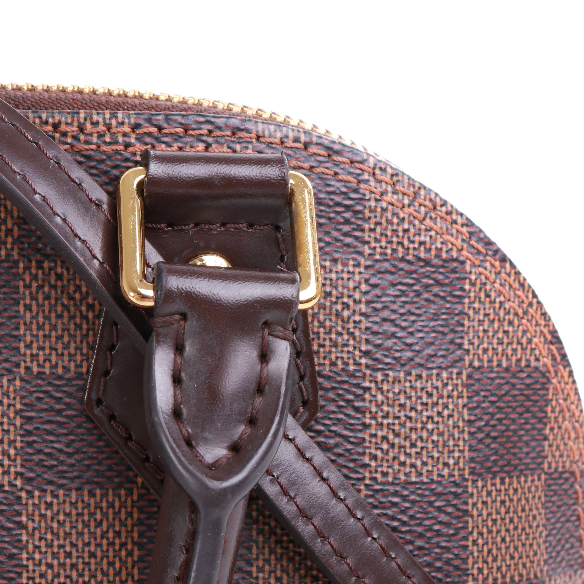 LOUIS VUITTON - Sac à bandoulière Alma BB Louis Vuitton en toile damier ébène