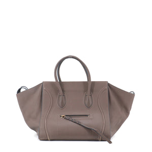 CELINE - Celine Luggage handbag in taupe grained leather