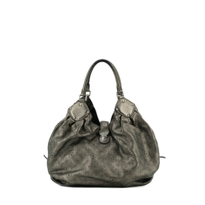 LOUIS VUITTON - Louis Vuitton Mahina tote bag in vintage silver grained leather